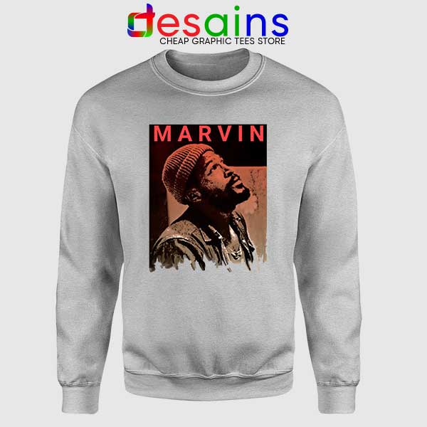 Best Marvin Gaye Tribute Sport Grey Sweatshirt Soul Singer