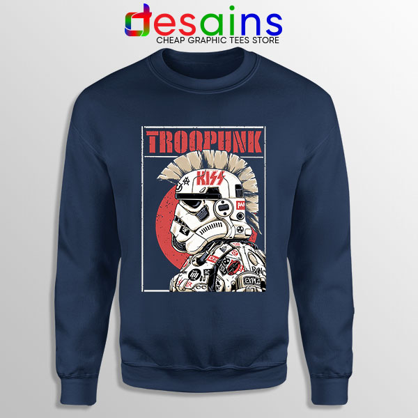 Best Stormtrooper Punk Navy Sweatshirt Star Wars Rock