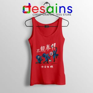 Captain America Shoryuken Red Tank Top Street Fighter