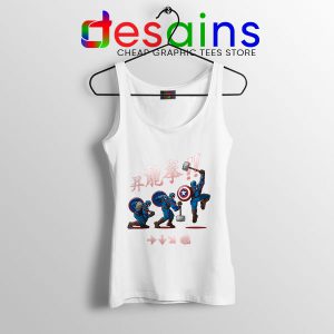 Captain America Shoryuken White Tank Top Street Fighter