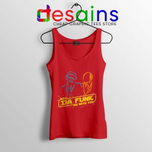 Daft Punk Star Wars Red Tank Top My The Force Be With You