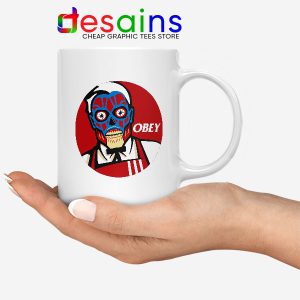 Funny Obey KFC Skull Mug Face Bones Logo