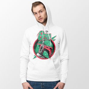 Jango Star Wars Boba Fett White Hoodie Helmet Mandalorian