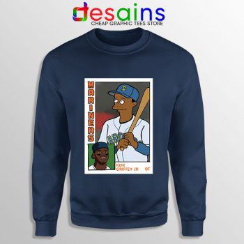 Ken Griffey Jr Homer Simpson Navy Sweatshirt Mariners MLB
