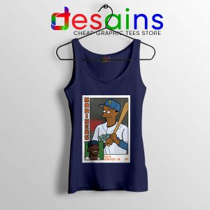 Ken Griffey Jr Homer Simpson Navy Tank Top Mariners MLB