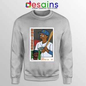 Ken Griffey Jr Homer Simpson Sport Grey Sweatshirt Mariners MLB