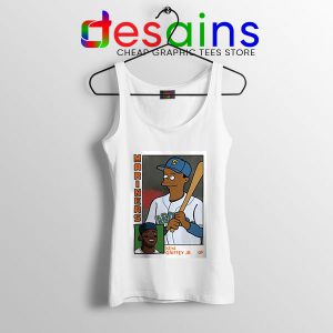 Ken Griffey Jr Homer Simpson White Tank Top Mariners MLB