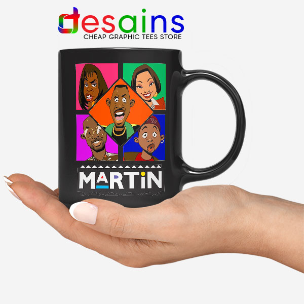 Martin TV Show Characters Black Mug Sitcom