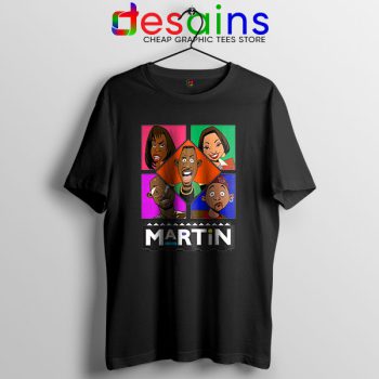 Martin TV Show Characters Black T Shirt Sitcom