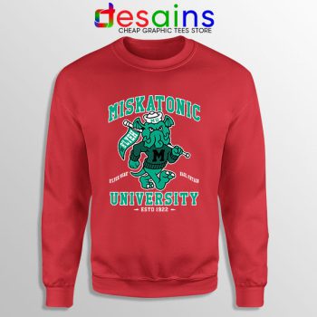 Miskatonic University Cthulhu Red Sweatshirt R'lyeh