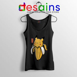 Pikachu Memes Banana Black Tank Top Cute Pokemon