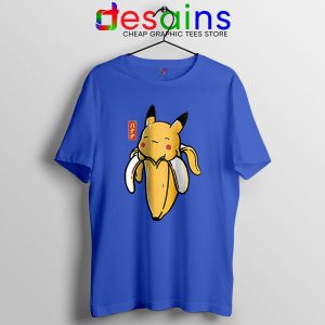Pikachu Memes Banana Blue T Shirt Cute Pokemon