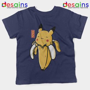 Pikachu Memes Banana Navy Kids Tee Cute Pokemon