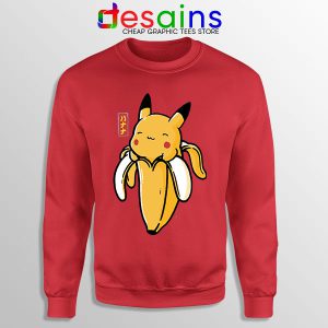 Pikachu Memes Banana Sweatshirt Cute Pokemon