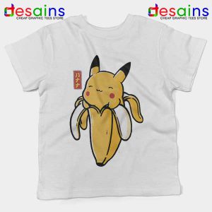 Pikachu Memes Banana White Kids Tee Cute Pokemon