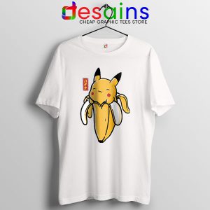 Pikachu Memes Banana White T Shirt Cute Pokemon
