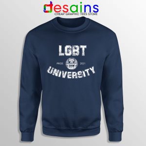Pride LGBT University Navy Sweatshirt Queer