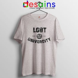 Pride LGBT University Sport Grey T Shirt Queer