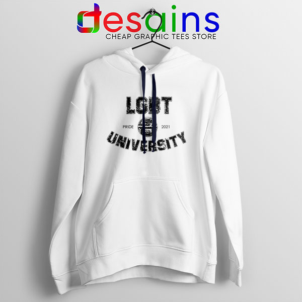 Pride LGBT University White Hoodie Queer
