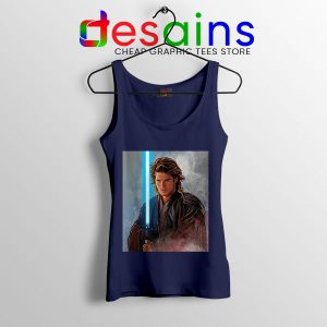 Star Wars Chosen One Navy Tank Top Jedi Prophecy