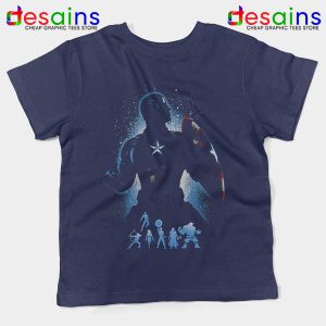 The Super Soldier Avengers Navy Kids Tee Captain America