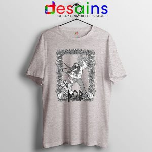 Thor God of Protection Sport Grey T Shirt Norse Mythology