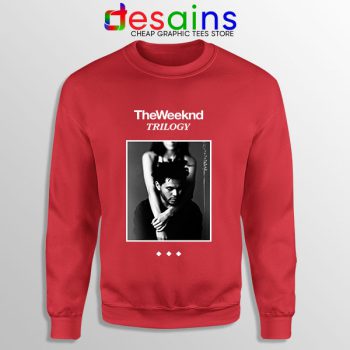 Trilogy The Weeknd Album Cover Red Sweatshirt XO Merch