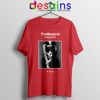 Trilogy The Weeknd Album Cover Red T Shirt XO