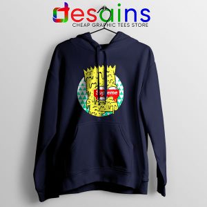 Bart Simpson in Fashion Navy Hoodie The Simpsons