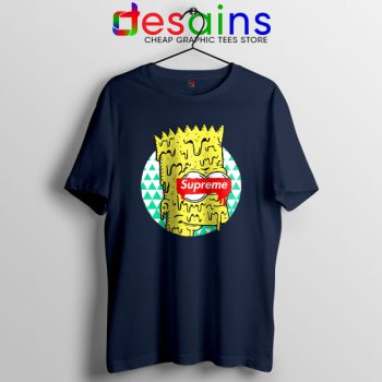 Bart Simpson in Fashion Navy T Shirt The Simpsons