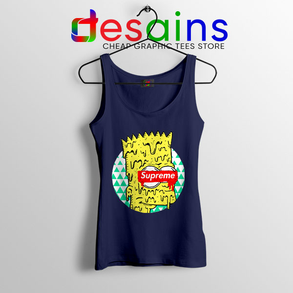 Bart Simpson in Fashion Navy Tank Top The Simpsons