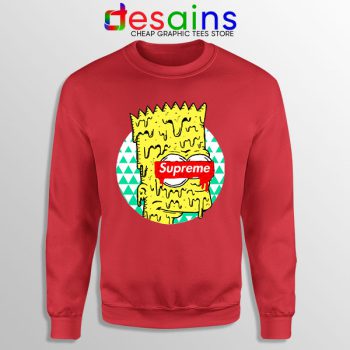 Bart Simpson in Fashion Red Sweatshirt The Simpsons