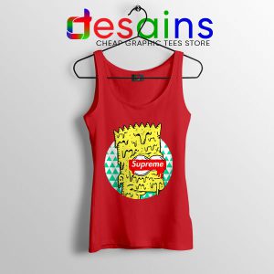 Bart Simpson in Fashion Red Tank Top The Simpsons