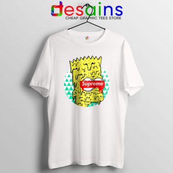 Bart Simpson in Fashion WHite T Shirt The Simpsons