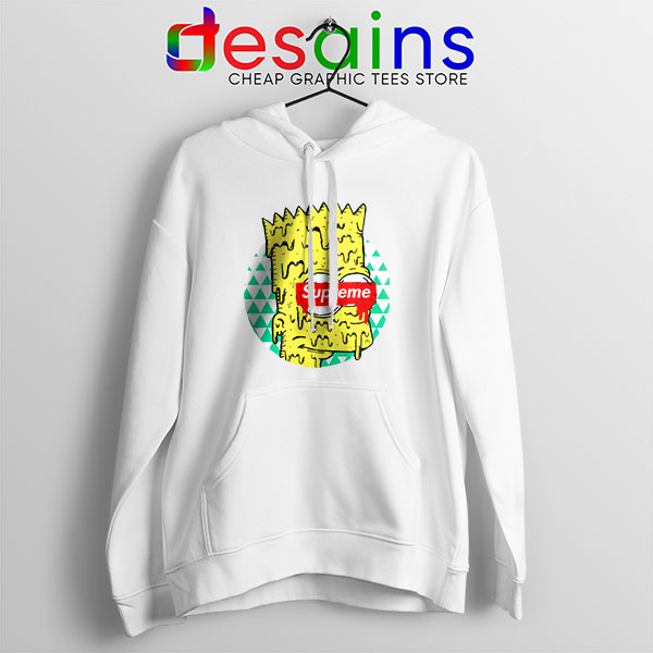 Bart Simpson in Fashion White Hoodie The Simpsons