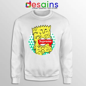 Bart Simpson in Fashion White Sweatshirt The Simpsons