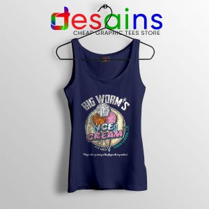 Big Worm Ice Cream Meme Navy Tank Top Friday Movie