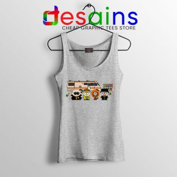 Breaking Bad Characters Animated Sport Grey Tank Top South Park