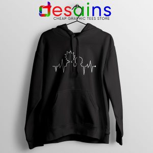 Funny Heartbeat Rick and Morty Hoodie Adult Swim