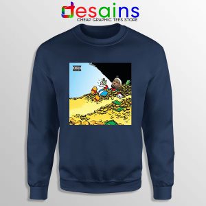 Mach Hommy X ThaGodFahim Navy Sweatshirt Dollar Menu 2