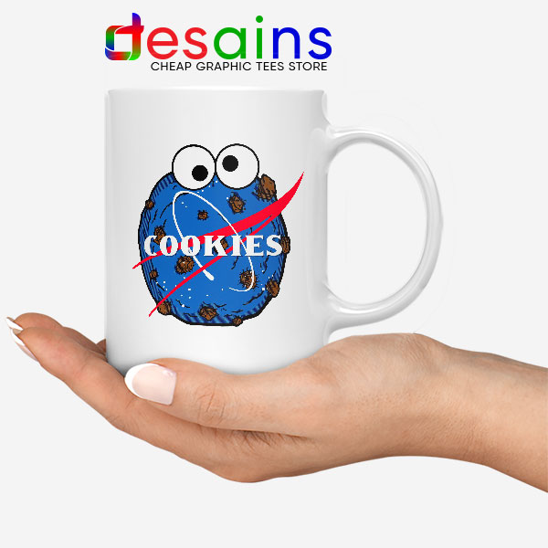 NASA Space Cookies Mug Funny Old Logo