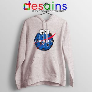 NASA Space Cookies Sport Grey Hoodie Funny Old Logo