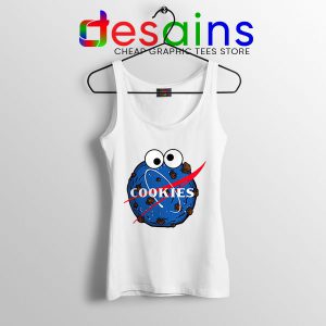 NASA Space Cookies Tank Top Funny Old Logo