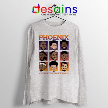 Phoenix Suns Roster 2021 Sport Grey Long Sleeve Tee NBA Merch