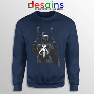 Punisher Galactic Star Wars Navy Sweatshirt The Mandalorian