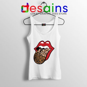 Rolling Stones Tongue Leopard Tank Top Band Logo
