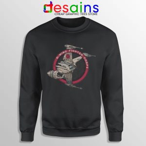 Star Wars B Wing Fighter Black Sweatshirt Rebel Alliance