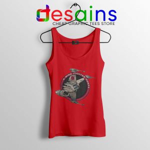 Star Wars B Wing Fighter Red Tank Top Rebel Alliance