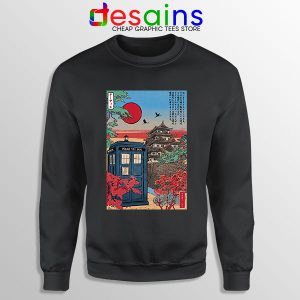 Tardis Blue Paint Japan Black Sweatshirt Doctor Who BBC