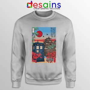 Tardis Blue Paint Japan SPort Grey Sweatshirt Doctor Who BBC